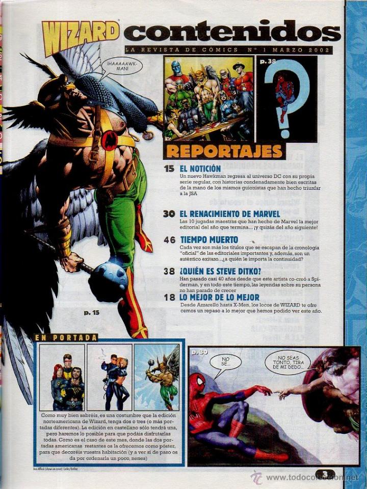 C&oacute;mics: Revista Wizard N&ordm;1 Marzo 2002. - Foto 2