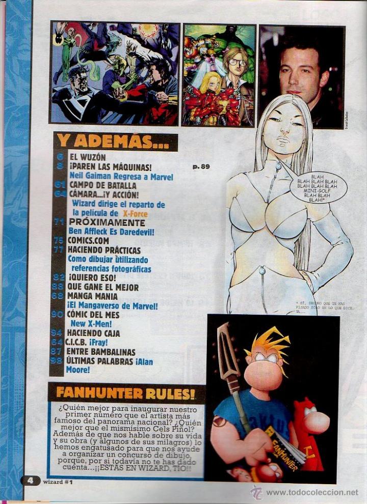 C&oacute;mics: Revista Wizard N&ordm;1 Marzo 2002. - Foto 3