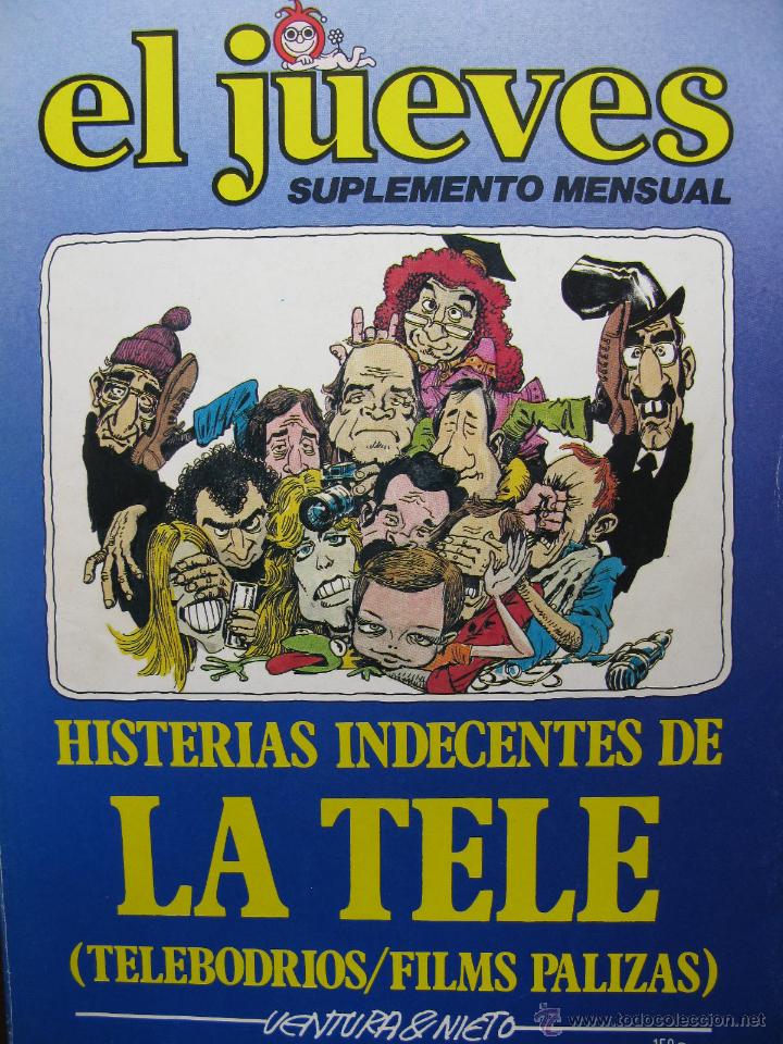 C&oacute;mics: EL JUEVES SUPLEMENTO MENSUAL. HISTERIAS INDECENTES DE LA TELE(TELEBODRIOS/FILMS PALIZAS) 1979