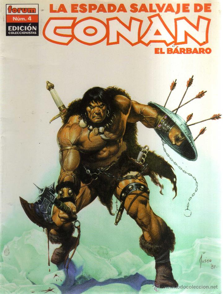 C&oacute;mics: LA ESPADA SALVAJE DE CONAN EL BARBARO N&Uacute;MERO 4 - CJ203 - Foto 1