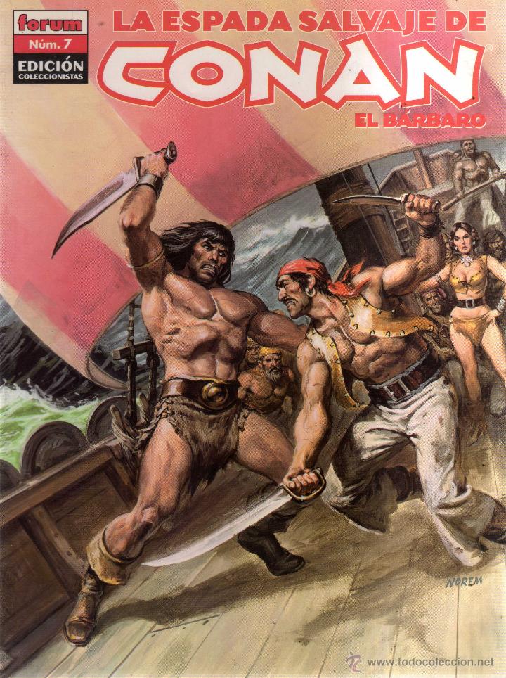 C&oacute;mics: LA ESPADA SALVAJE DE CONAN EL BARBARO N&Uacute;MERO 7 - CJ203 - Foto 1