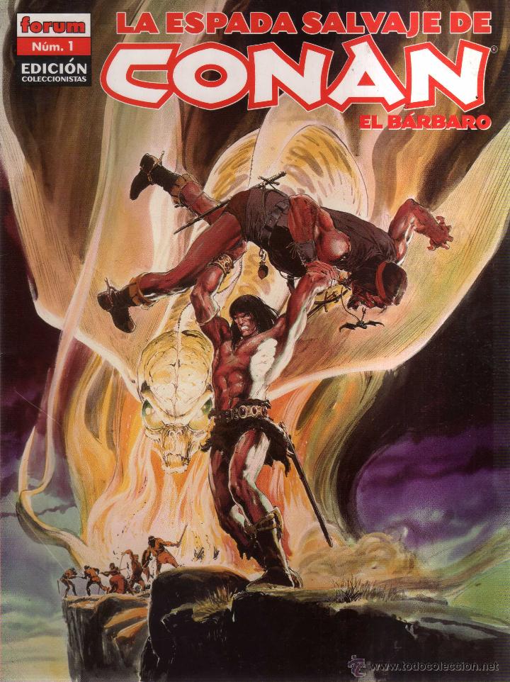 C&oacute;mics: LA ESPADA SALVAJE DE CONAN EL BARBARO N&Uacute;MERO 1 - CJ203 - Foto 1