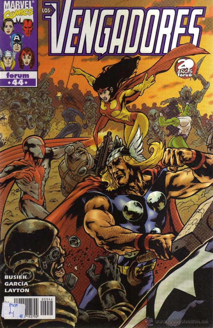 C&oacute;mics: LOS VENGADORES N&Uacute;MERO 44 - FORUM - CJ203 - Foto 1