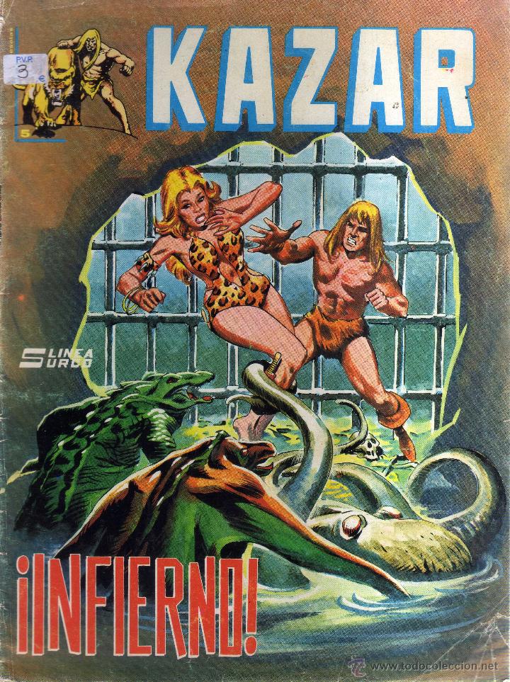 C&oacute;mics: KAZAR N&Uacute;MERO 5 - &iexcl;INFIERNO! - LINEA SURCO - CJ106 - Foto 1