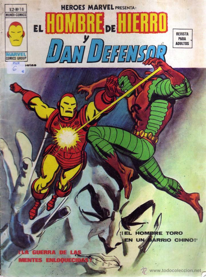 C&oacute;mics: EL HOMBRE DE HIERRO Y DAN DEFENSOR ( VOLUMEN 2, N&Uacute;MERO 18) - CJ205 - Foto 1