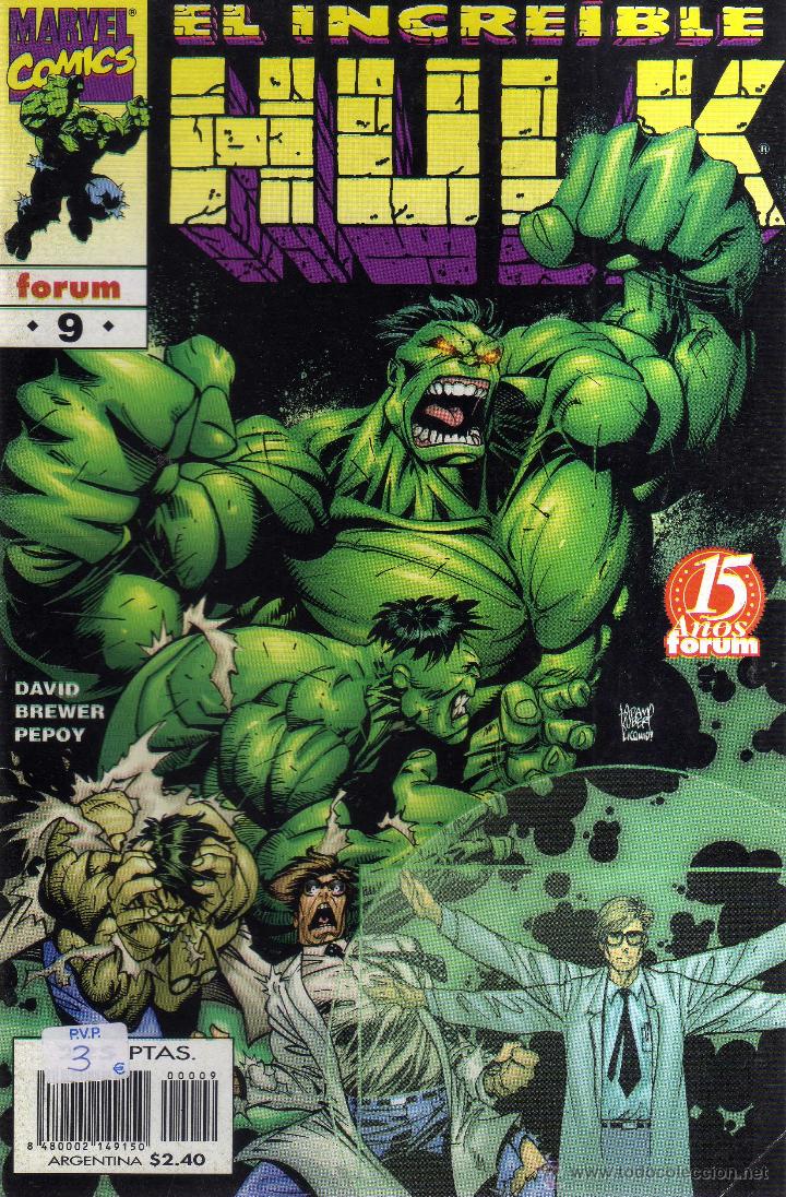 C&oacute;mics: EL INCRE&Iacute;BLE HULK N&Uacute;MERO 9 - FORUM - CJ208 - Foto 1