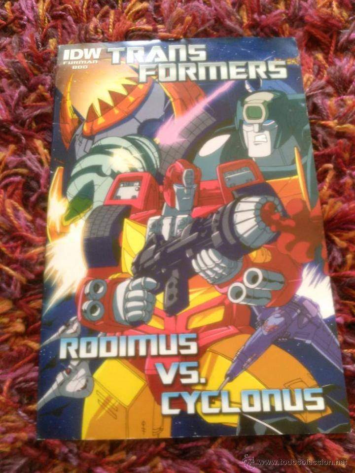 C&oacute;mics: RARO COMIC TRANSFORMERS RODIMUS VS CYCLONUS IDW FURMAN BOO - Foto 1