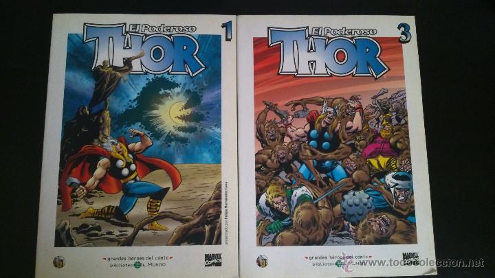 C&oacute;mics: BIBLIOTECA EL MUNDO EL PODEROSO THOR N&ordm;S 1 Y 3 (STAN LEE, JOHN BUSCEMA) - Foto 1