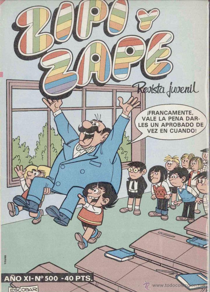 C&oacute;mics: ZIPI Y ZAPE.A&Ntilde;O XI.N&ordm;500.ESCOBAR. - Foto 1