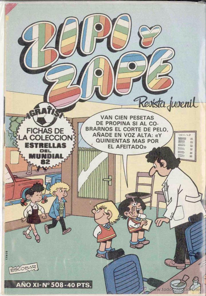 C&oacute;mics: ZIPI Y ZAPE.A&Ntilde;O XI.N&ordm;508.ESCOBAR. - Foto 1