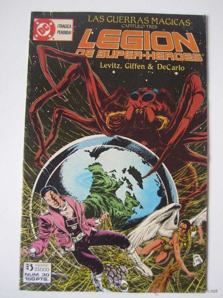 C&oacute;mics: LAS GUERRAS M&Aacute;GICAS LEGI&Oacute;N DE SUPERHEROES N&ordm; 30 DC COMICS EDICIONES ZINCO COMIC TEBEO - Foto 1