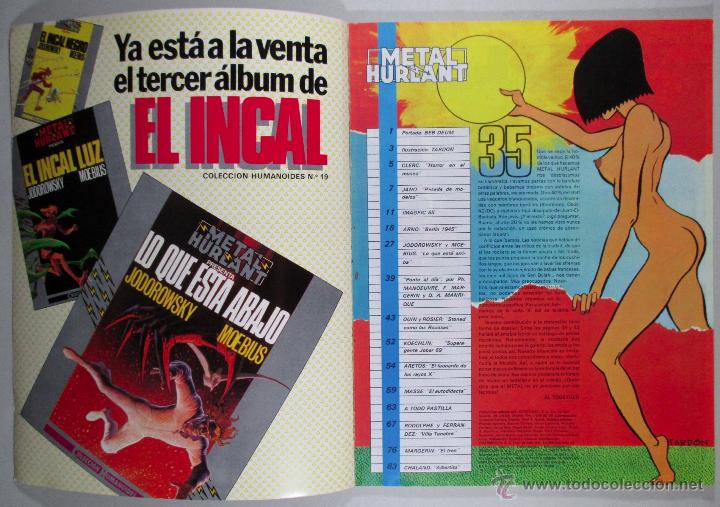 C&oacute;mics: METAL HURLANT N&ordm; 35 , D. A. MANRIQUE , JODOROWSKY , MOEBIUS - Foto 5