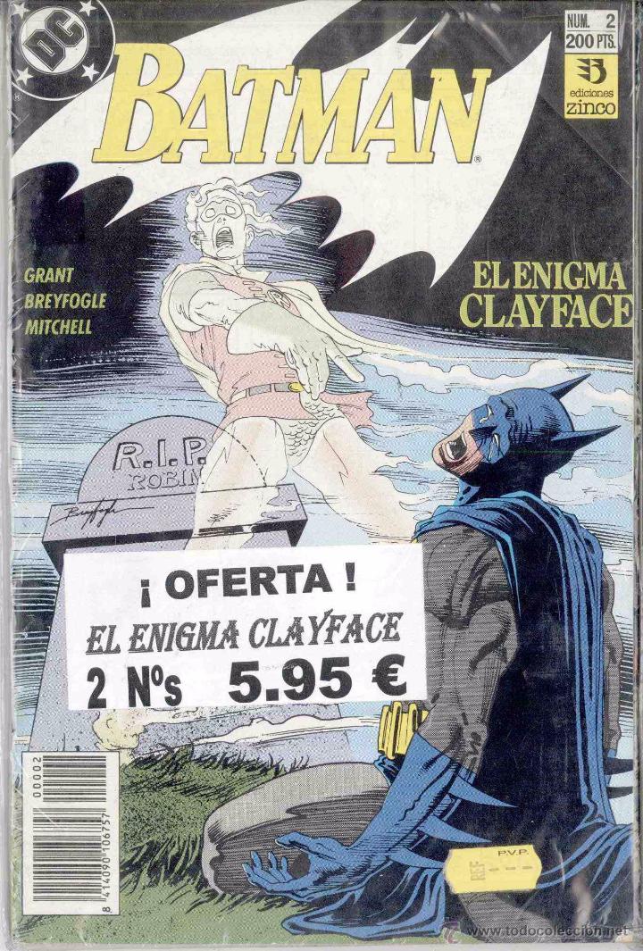 C&oacute;mics: BATMAN. EL ENIGMA CLAYFACE. 2 NUMEROS. EDICIONES ZINCO - Foto 1