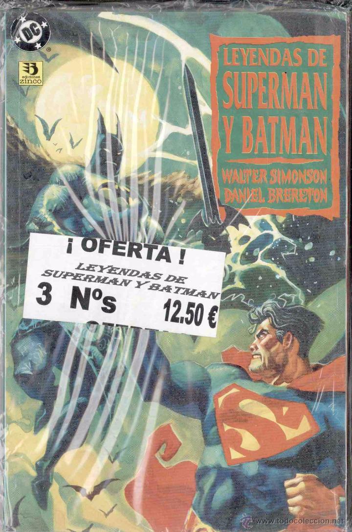 C&oacute;mics: LEYENDAS DE SUPERMAN Y BATMAN.3 NUMEROS. EDICIONES ZINCO - Foto 1