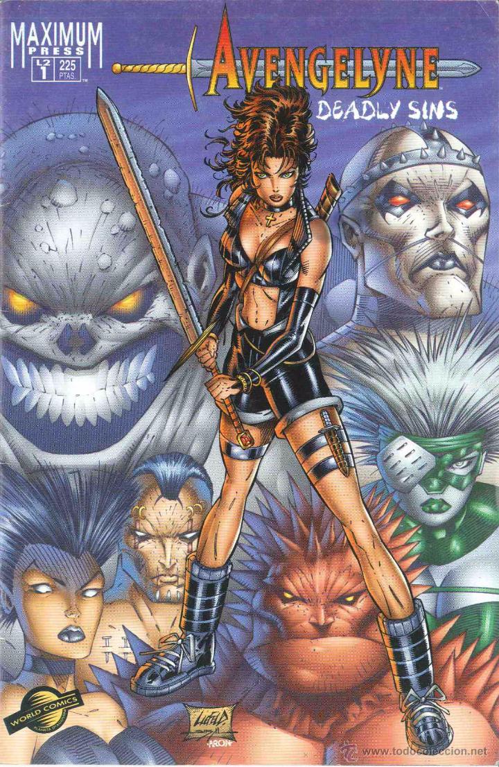 C&oacute;mics: AVENGELYNE DEADLY SINS. 2 NUMEROS. WORLD COMICS - Foto 1