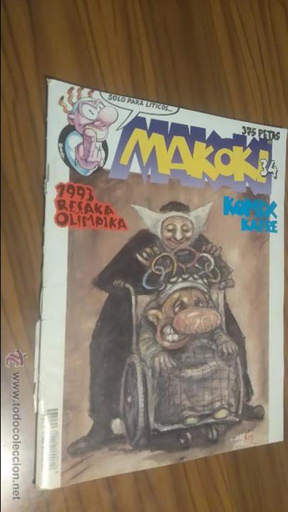 Comics: MAKOKI N&ordm; 34. REVISTA DE COMIC ALTERNATIVO. TOCADO EL LOMO. GRAPA. C