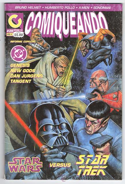 C&oacute;mics: COMIQUEANDO # 29 SETIEMBRE 1997 STAR WARS VS STAR TREK JURGENS SONOMAN HUMBERTO POLLO PAG EXCELENTE
