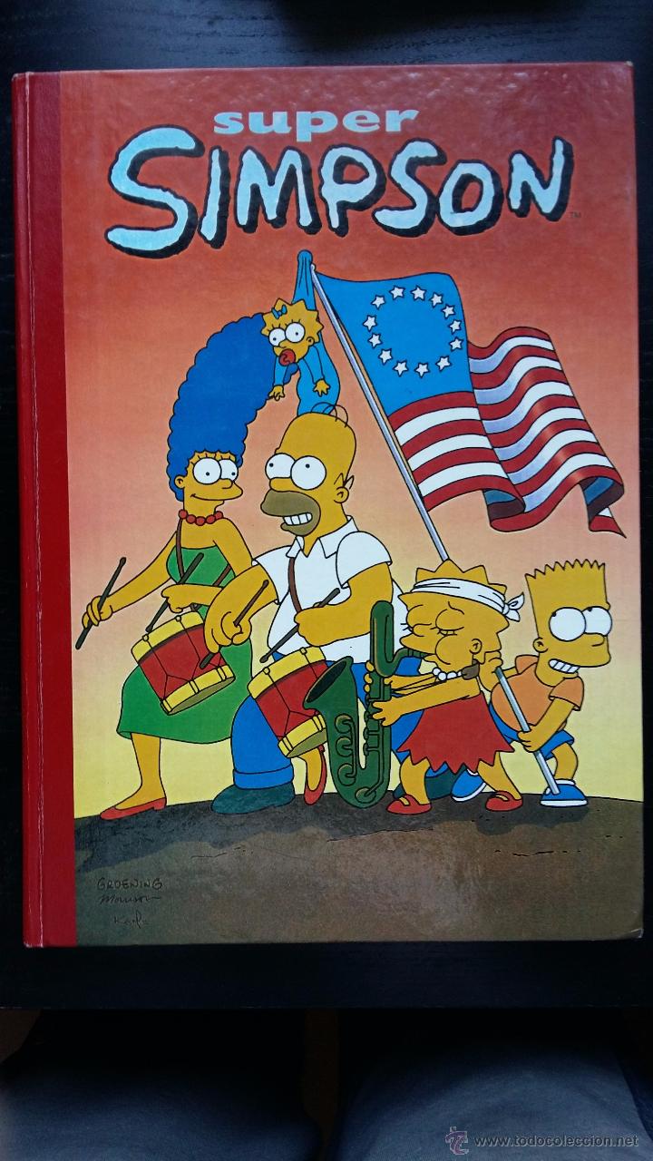 C&oacute;mics: Libro c&oacute;mic Super Simpson n&ordm; 4 . Los simpsons. Bart Lisa Maggie Homer Marge. Ediciones B - Foto 1