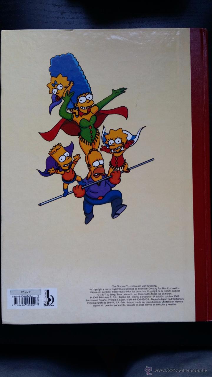 C&oacute;mics: Libro c&oacute;mic Super Simpson n&ordm; 4 . Los simpsons. Bart Lisa Maggie Homer Marge. Ediciones B - Foto 7