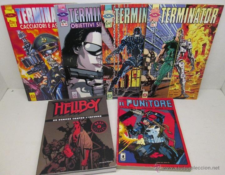 C&oacute;mics: Lote 6 comics en italiano TERMINATOR, IL PUNITORE, HELLBOY-NOVA/STAR COMICS - Foto 1