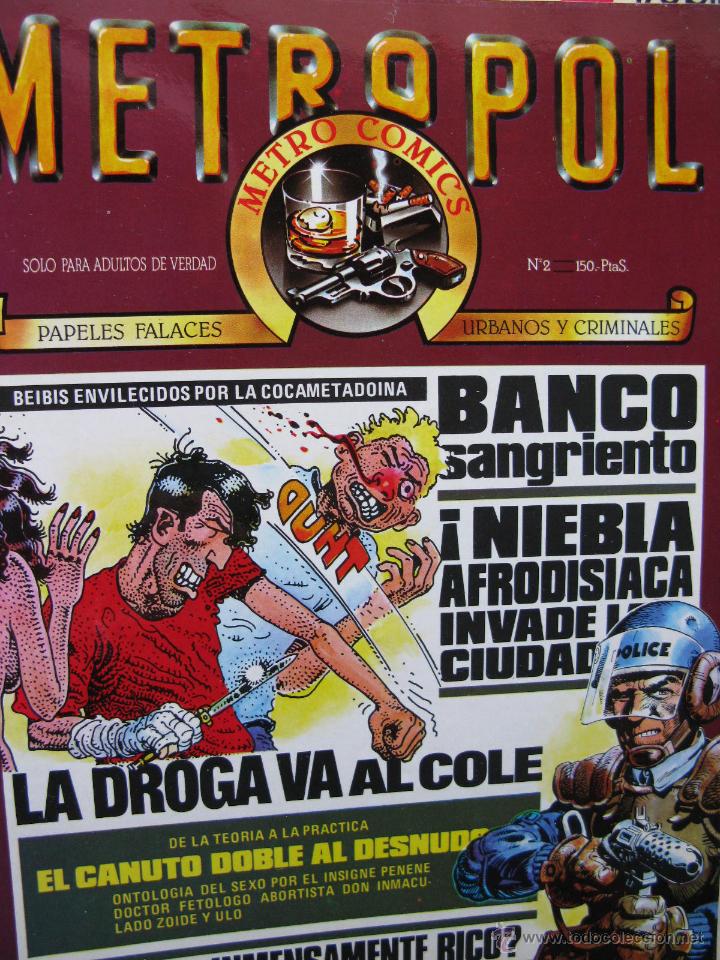 C&oacute;mics: METROPOL. METRO COMICS. NROS. 1 Y 2. EDICIONES METROPOL. - Foto 2