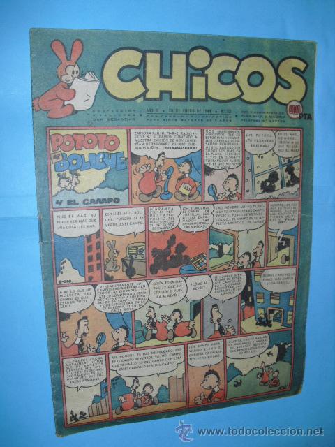 C&oacute;mics: chicos, 30 de enero de 1949, n&ordm; 521,de 1 pta, - Foto 1