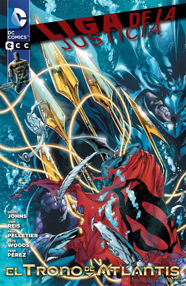 C&oacute;mics: LIGA DE LA JUSTICIA - TRONO DE ATLANTIS GEOFF JOHNS - ECC - Foto 1