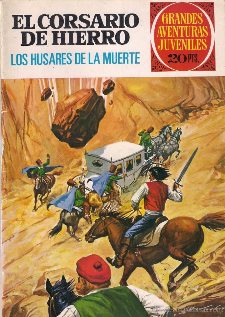 C&oacute;mics: Grandes Aventuras Juveniles. El Corsario de Hierro  n&ordm; 72. 1&ordm; edici&oacute;n.