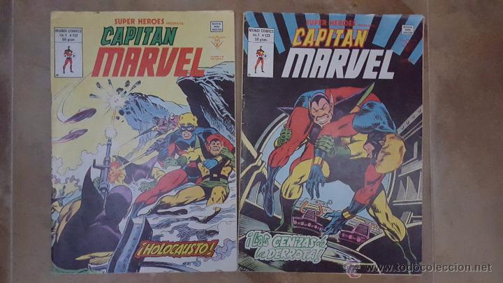 C&oacute;mics: super heroes presenta: capitan marvel vol.1 132 y 133 - Foto 1