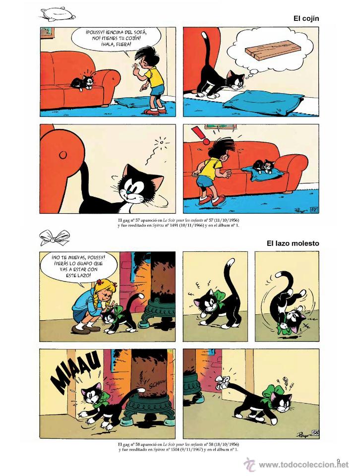 C&oacute;mics: C&oacute;mics. POUSSY (obra completa) - Peyo (Carton&eacute;) - Foto 3