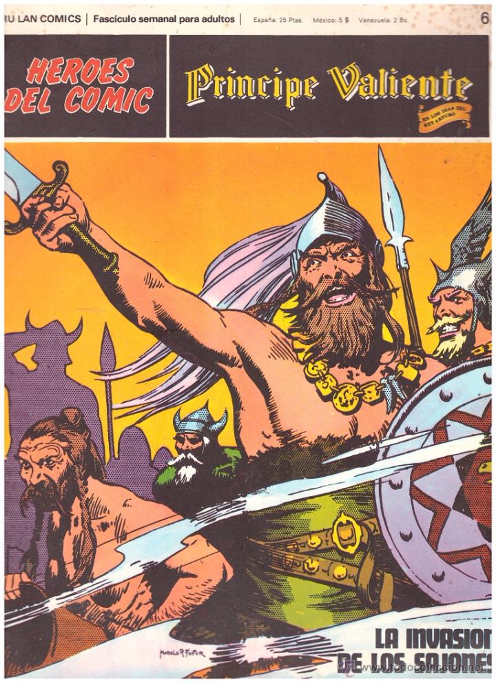 C&oacute;mics: Heroes del comic: Principe Valiente, n&ordm; 6: La invasion de los sajones - Foto 1