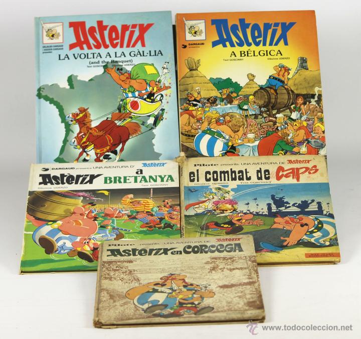 C&oacute;mics: 7093 - LOTE DE 5 EJEM. AST&Eacute;RIX(VER DESCRIP). EDI. BRUGUERA-GRIJALBO-DARGAUD. 1966/1996.