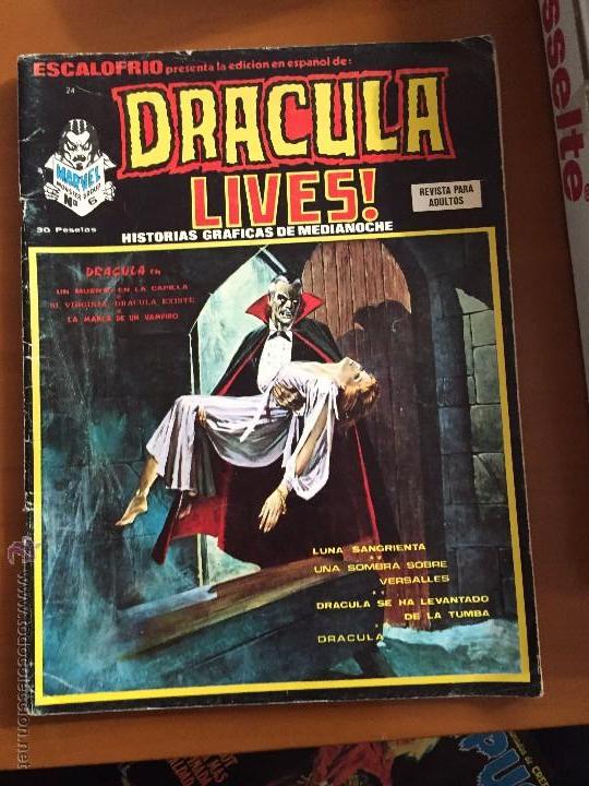 C&oacute;mics: ESCALOFRIO DRACULA LIVES N&ordm; 24 BUEN ESTADO - Foto 1
