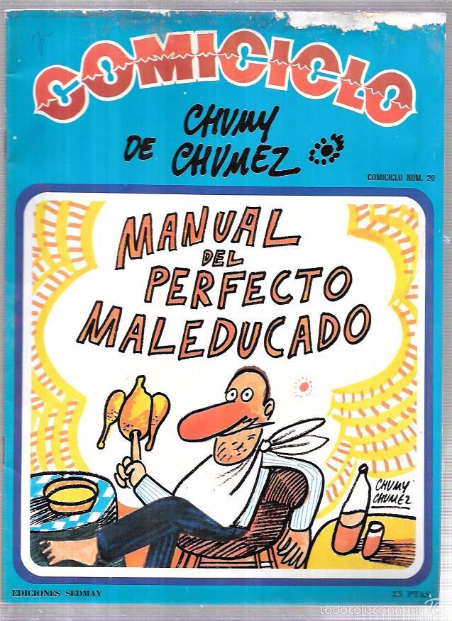 Comics : ​MANUAL DEL PERFECTO MALEDUCADO. COMICICLO. N.&ordm; 20. EDICIONES SEDMAY. A&Ntilde;O 1974