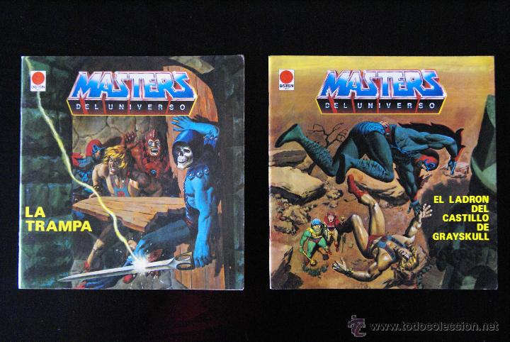 C&oacute;mics: Masters del Universo Timun Mas / Distein Libros 1985 La trampa y El ladr&oacute;n del castillo de Grayskull