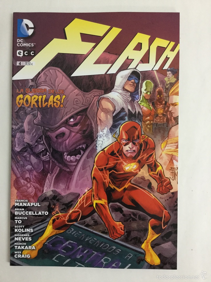 C&oacute;mics: Flash 4. &iexcl;La Guerra de los Gorilas! (El Nuevo Universo DC) - ECC EDICIONES - Foto 1