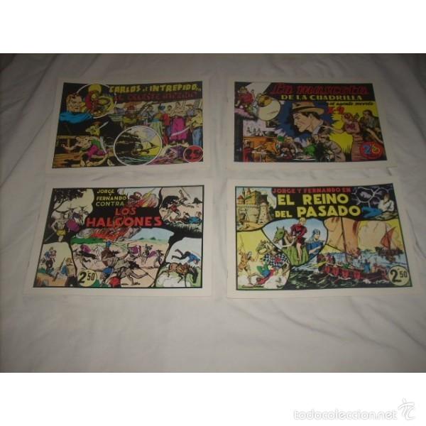 Comics : 4 ejemplares de los a&ntilde;os 40, de Hispano-americana. Facs&iacute;mil