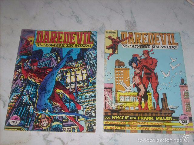 C&oacute;mics: Daredevil, vol. 1. N&ordm; 39 y 40. Editorial F&oacute;rum. EL 40 conserva el p&oacute;ster central - Foto 1