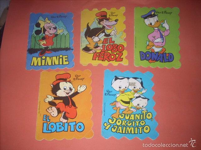 C&oacute;mics: Lote de 5 Cuentos Troquelados Walt Disney, de Editorial Bruguera