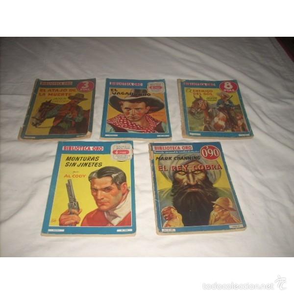 C&oacute;mics: Lote de 5 novelas Biblioteca Oro.