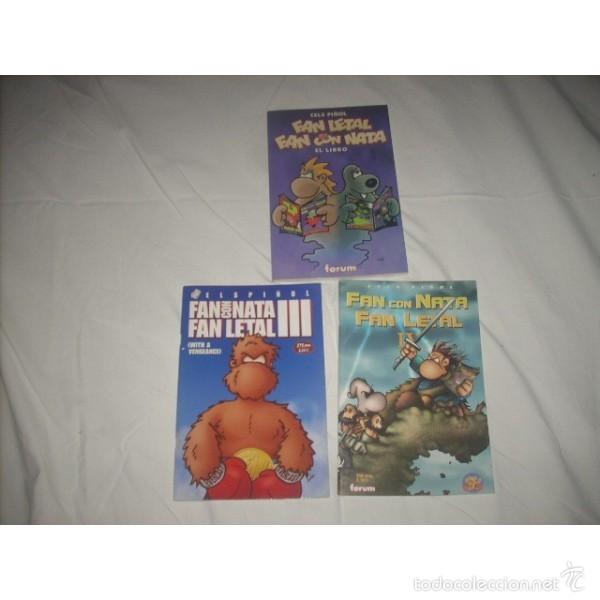 C&oacute;mics: Fan Letal -  Fan con Nata. El libro (n&ordm; 1 y 2) y los n&ordm; 3 y 4. - Foto 1