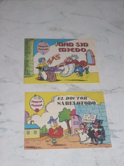 C&oacute;mics: Cuentos cl&aacute;sicos, 2 ejemplares, completa. Editorial valenciana, 1.983. - Foto 1