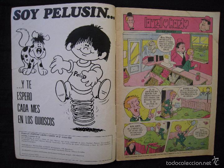 C&oacute;mics: LAUREL Y HARDY - EL GORDO Y EL FLACO - N&ordm; 61 - EUREDIT 1974. - Foto 3