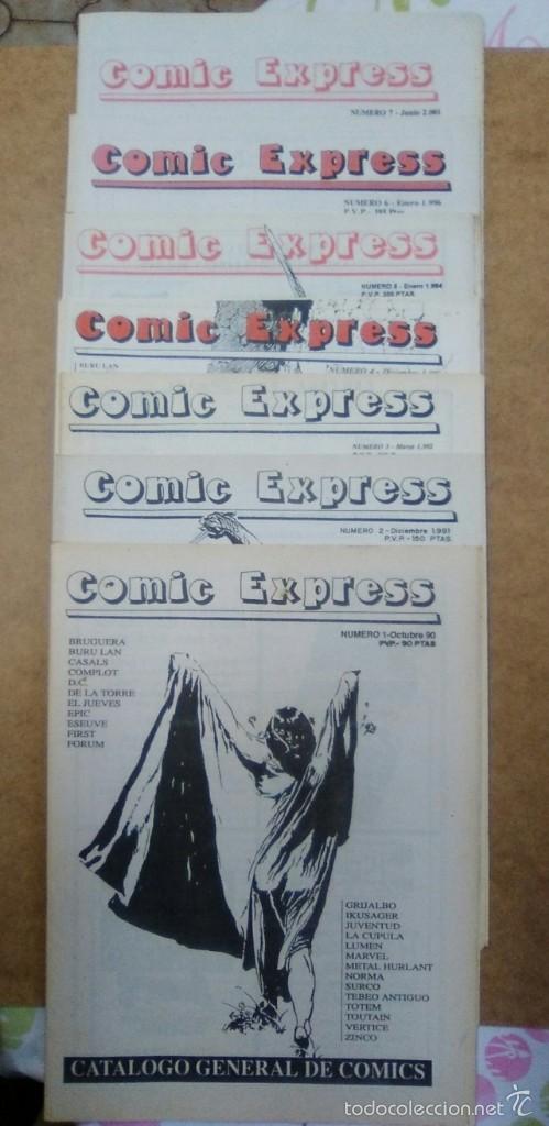 C&oacute;mics: COMIC EXPRESS NUMEROS 1 A 7 (OCTUBRE 1990 A JUNIO 2001) - CATALOGO DE COMICS - OFM15 - Foto 1