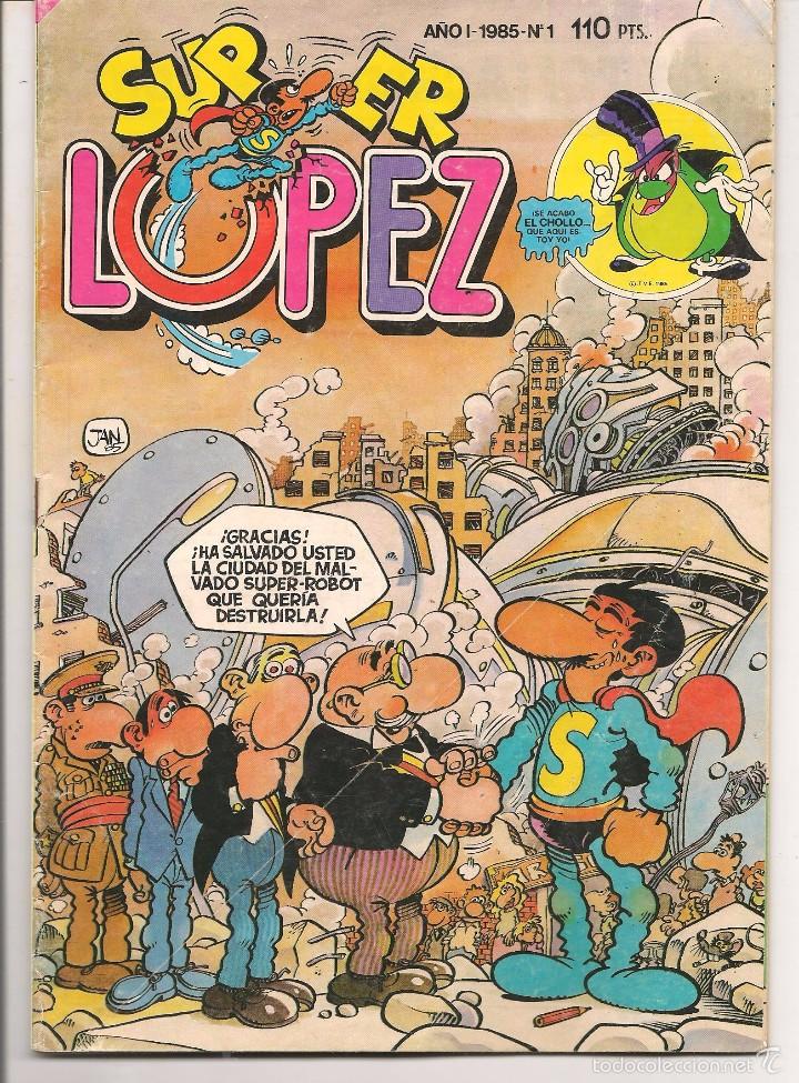 C&oacute;mics: SUPER L&Oacute;PEZ. N&ordm; 1.  BRUGUERA 1985. (C/A50) - Foto 1