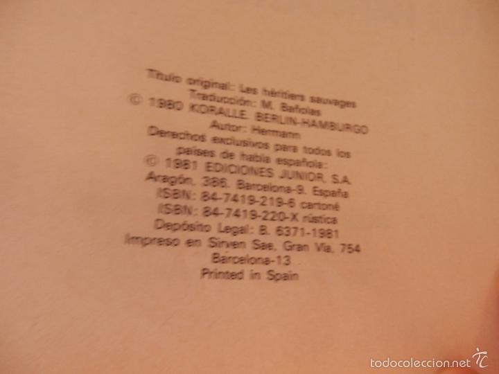 C&oacute;mics: JEREMIAH NUM. 3 LOS HEREDEROS SALVAJES - HERMANN - EDICIONES JUNIOR 1981 - Foto 6