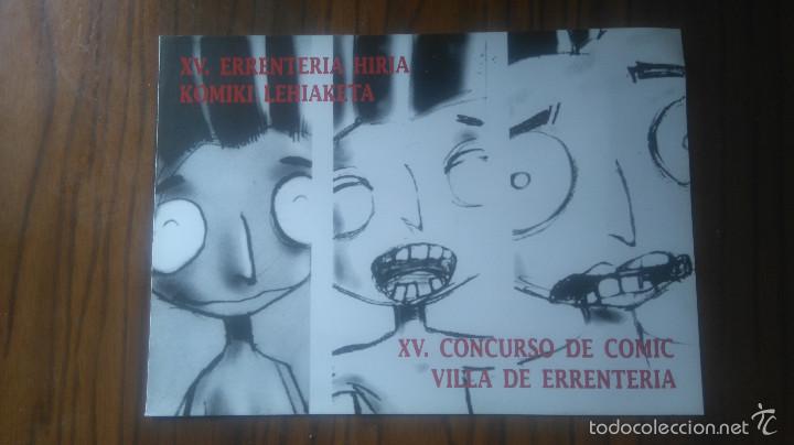 Comics: BASES DEL XV. CONCURSO DE COMIC VILLA DE ERRENTERIA. BUEN ESTADO. RAR&Iacute;SIMO.