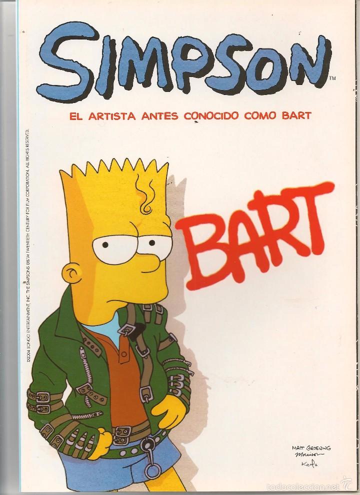 C&oacute;mics: SIMPSON. EL ARTISTA ANTES CONOCIDO COMO BART.  COMICS BONGO 2004. (C/A50) - Foto 1