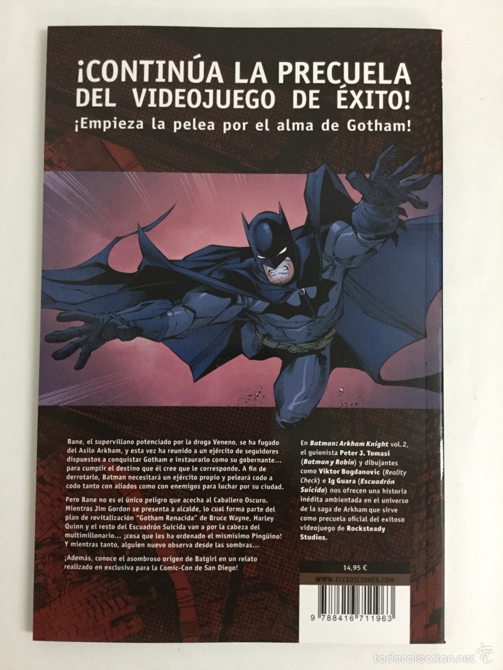 C&oacute;mics: Batman: Arkham Knight. Precuela Vol. 2 - Basado en el Exitoso Videojuego - ECC - Foto 2