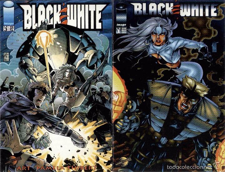 C&oacute;mics: BLACK WHITE.. N&ordm; 1,2 Y 3.WORLD COMIC / IMAGE - Foto 1